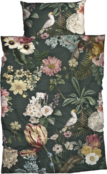 CASATEX Bettwäsche »Botanical Bettwäsche in Satin Qualität, florale Bettwäsche«, (3 tlg.)