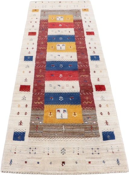carpetfine Läufer »Gabbeh Soni«, rechteckig, 15 mm Höhe, reine Wolle, sehr weicher Flor, Wohnzimmer