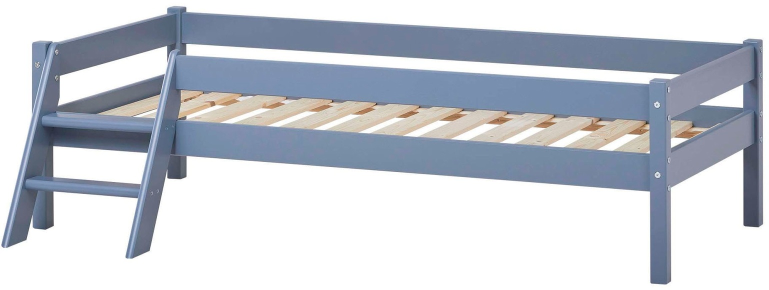 Lüttenhütt Jugendbett »ECO One«, Kinderbett mit Rausfallschutz und Leiter, 3 Farben/Matratze wählbar