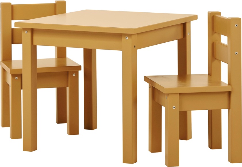 Hoppekids Kindersitzgruppe »MADS Kindersitzgruppe«, (Set, 4 tlg., 1 Tisch, 3 Stühle), in vielen Farben, mit drei Stühlen
