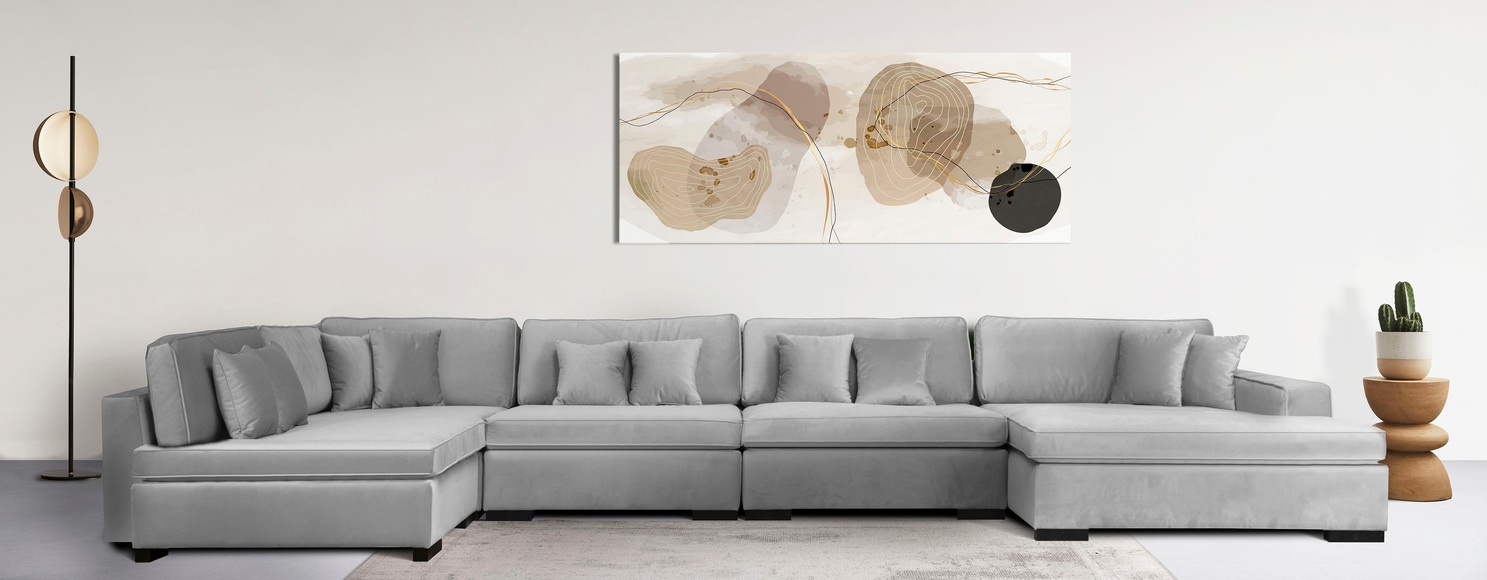 Guido Maria Kretschmer Home&Living Wohnlandschaft »Skara XXL«, Lounge-Sofa XXL mit Federkern-Polsterung, in vielen Bezugsvarianten, auch recycelt