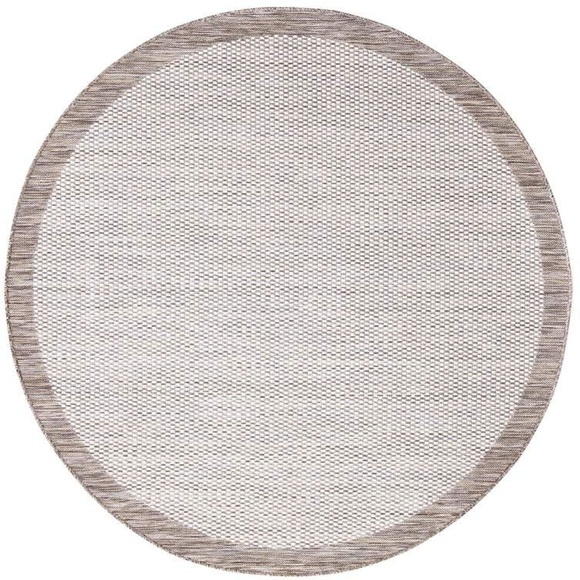 Carpet City Teppich »Outdoor«, rund, 5 mm Höhe, Wetterfest & UV-beständig, für Balkon, Terrasse, Wintergarten, Flachgewebe, auch in quadratischer Form erhältlich