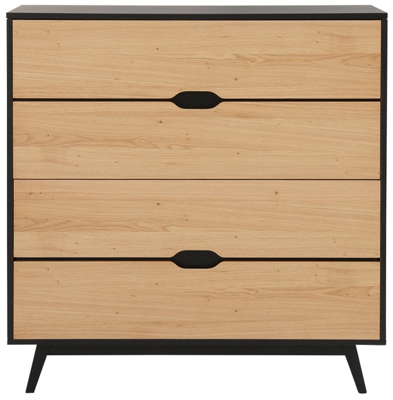 Home affaire Kommode »Flow«, moderne Schubkastenkommode ohne Griffe, schöne Holzoptik, Höhe 112 cm