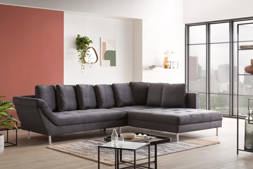 exxpo - sofa fashion Ecksofa, In hochwertiger Verarbeitung, inklusive Rückenkissen