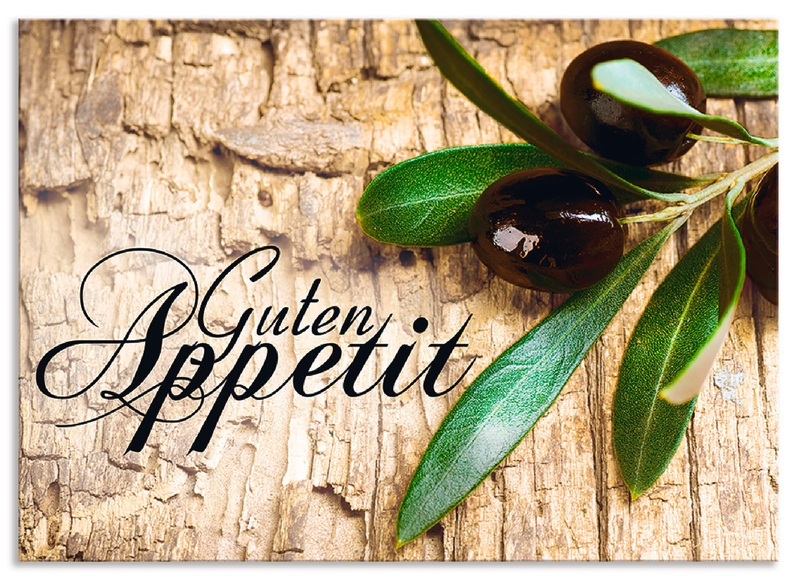Artland Küchenrückwand »Oliven Guten Appetit«