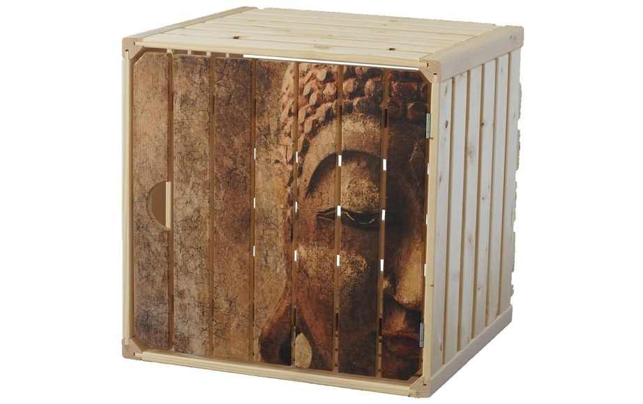 Holz Zollhaus Holzkiste »Buddha«
