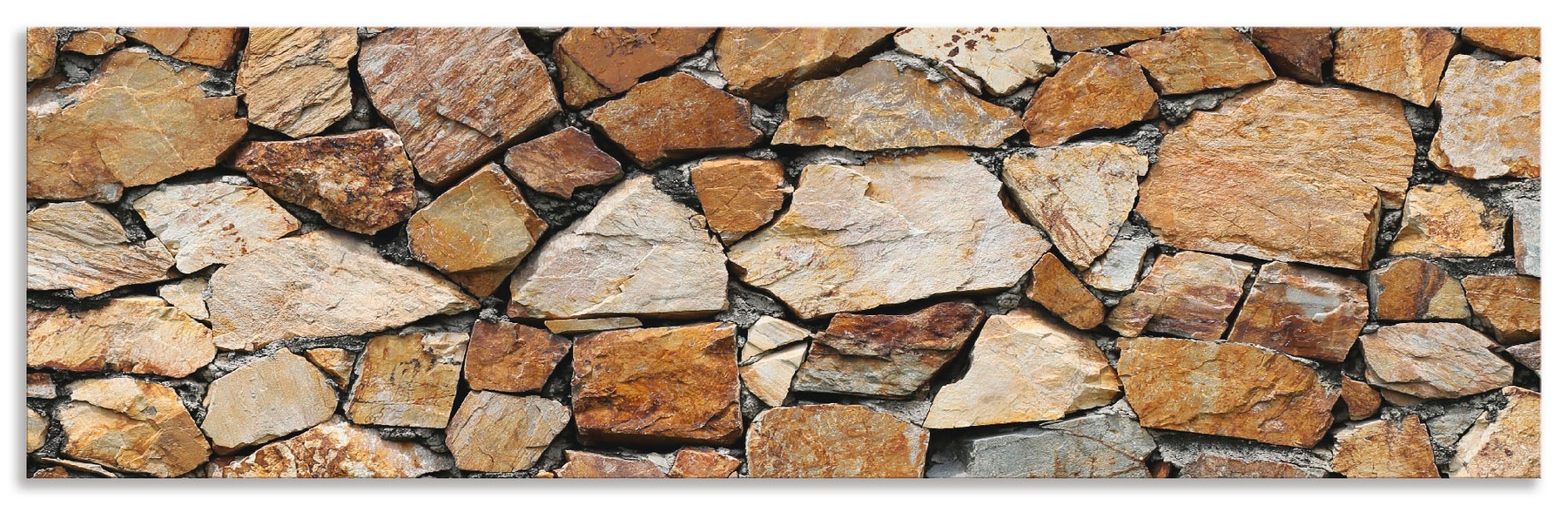 Artland Küchenrückwand »Braune Steinwand«