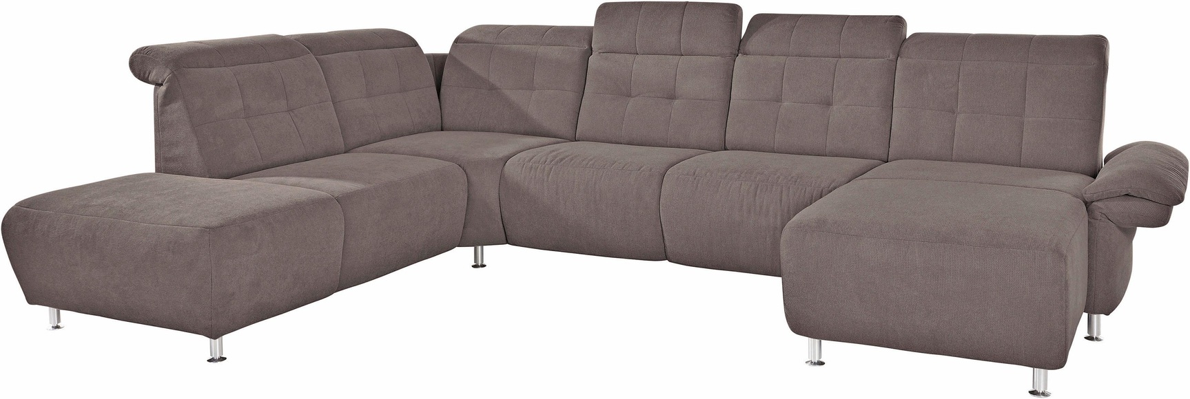 Places of Style Wohnlandschaft »Manhattan«, 2 Sitze mit elektrischer Relaxfunktion, verstellbare Armlehnen