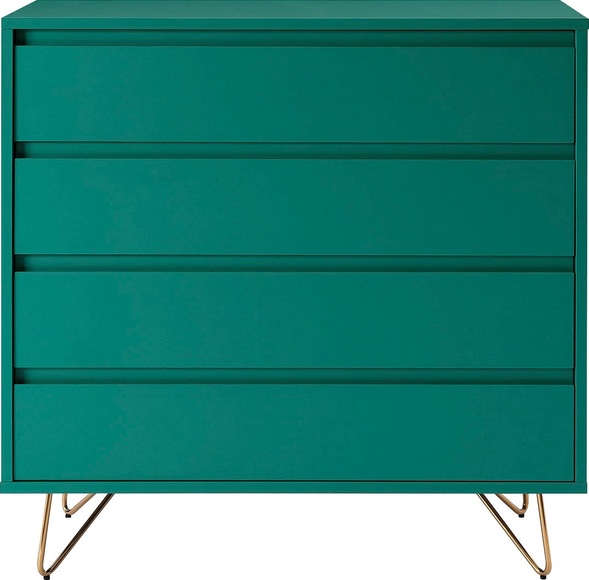 Kommode matt grün 90x90