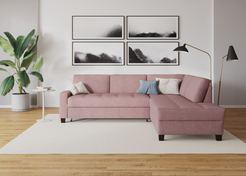 DOMO collection Ecksofa »Florentina«, wahlweise mit Bettfunktion
