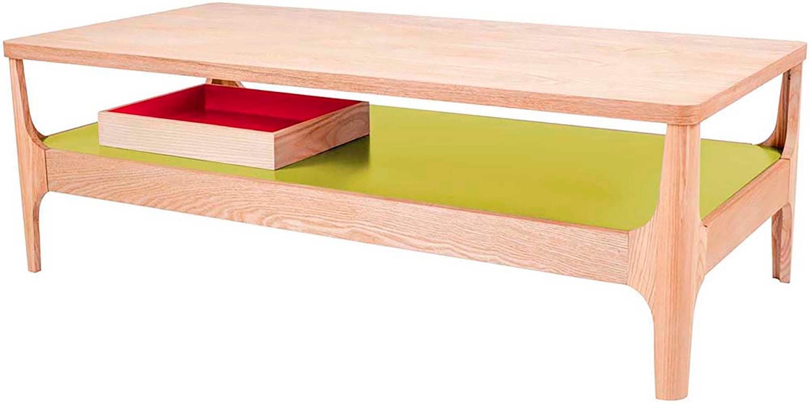 Kayoom Couchtisch »Kaffeetisch Addison, Couchtisch, offenes, ausgefallenes Design«, (1 St.), Ausgefallenes Design, Tischbeine aus Massivholz, aus robustem Material