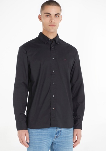 Tommy Hilfiger Langarmhemd »LA-Hemd Flex Poplin«