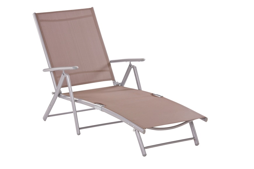 MERXX Gartenliege Alu/Textil, klappbar