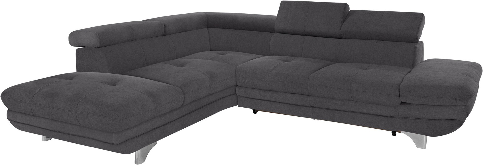 COTTA Ecksofa, inklusive Kopf- und Armteilverstellung, wahlweise mit Bettfunktion