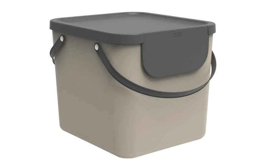 Rotho Abfallsammler 40 l l , 1034407422 , Beige , Kunststoff , 40 L l , 40x35.5x34 cm , 003294023502