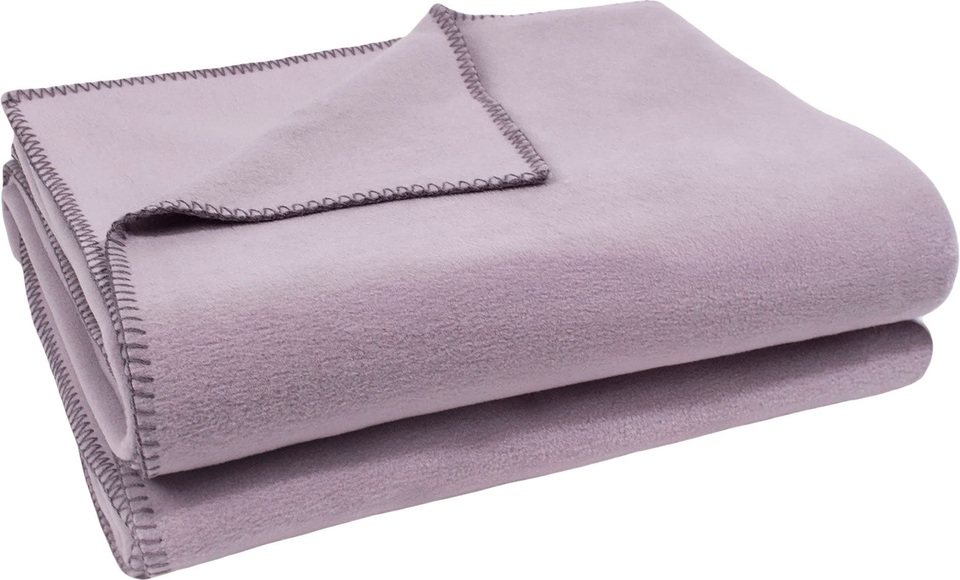 zoeppritz Wohndecke »Soft-Fleece«, mit Häkeleinfassung