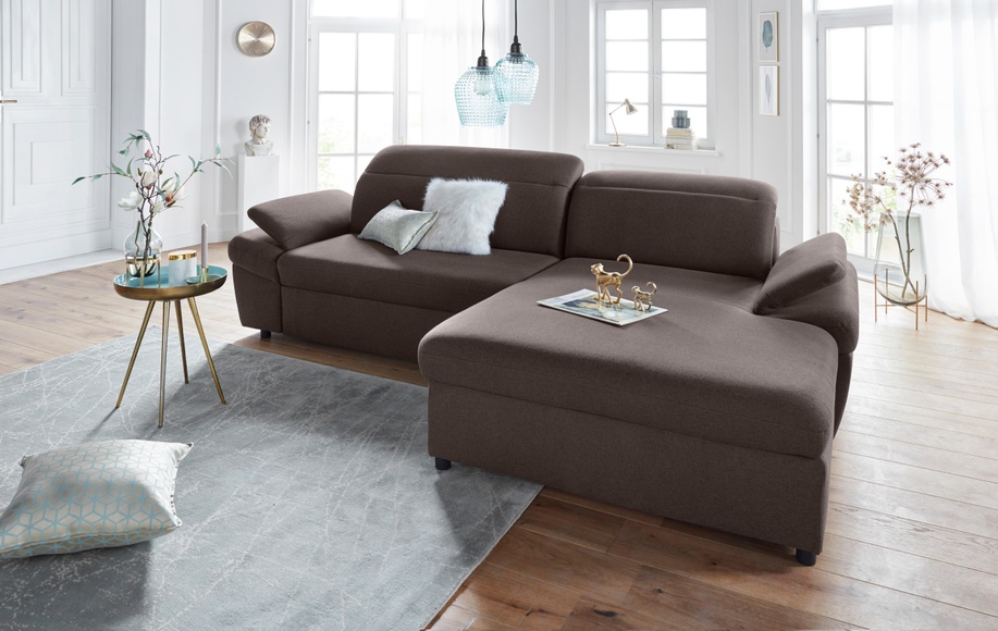 exxpo - sofa fashion Ecksofa, wahlweise mit Bettfunktion und Bettkasten