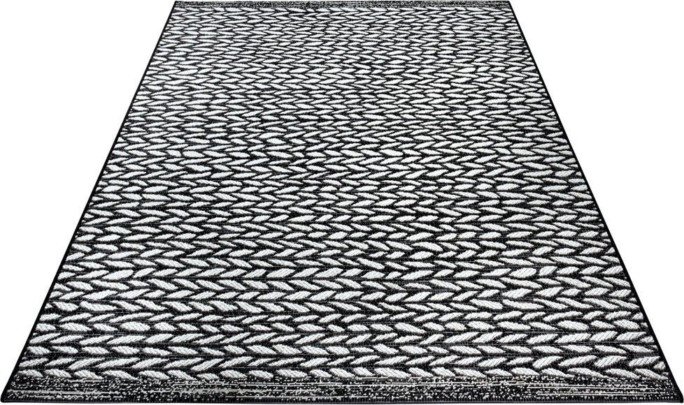 Hanse Home - Teppich Elina 77 x 150 cm - Anthrazit und Creme