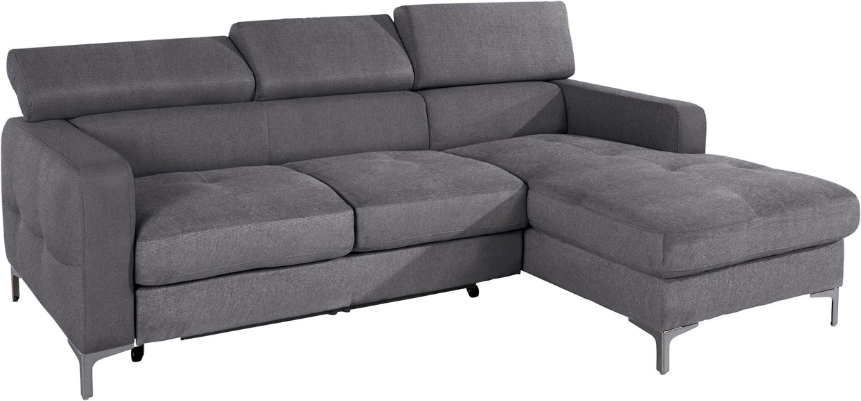 COTTA Ecksofa, inklusive Kopfteilverstellung, wahlweise mit Bettfunktion