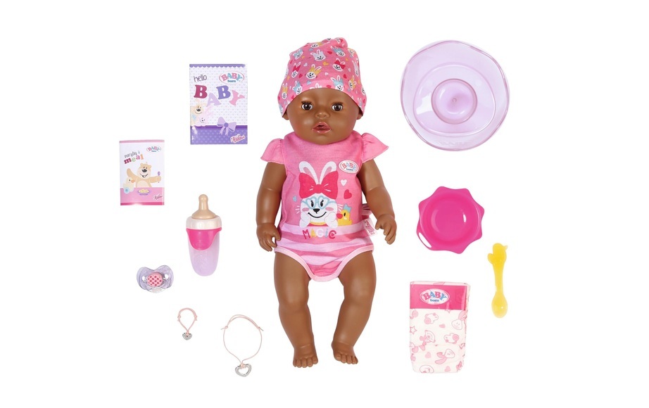 BABY born Magic Girl mit braunen Augen
