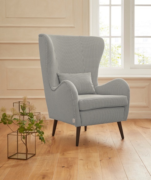 Guido Maria Kretschmer Home&Living Sessel »Salla«, wahlweise mit oder ohne Hocker, grosser Sessel: Masse B/T/H: 78/94/118 cm, Bezug auch in Luxus-Microfaser in Teddyfelloptik