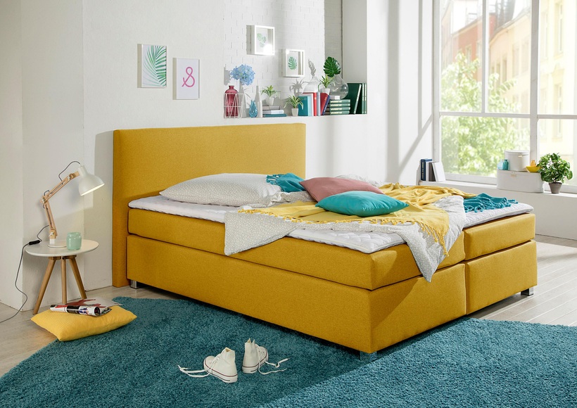 INOSIGN Boxspringbett »Eliana«, inkl. Topper, in 4 Breiten, 3 Matratzenarten und 2 Härtegraden