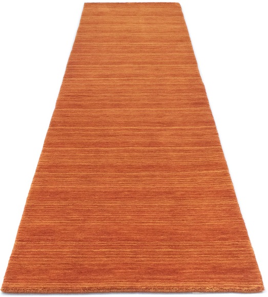 morgenland Wollteppich »Loribaft Teppich handgewebt orange«, rechteckig, 15 mm Höhe, Kurzflor