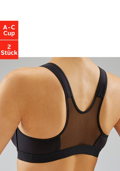 petite fleur Sport-BH, (2 Stück), ohne Bügel für Yoga