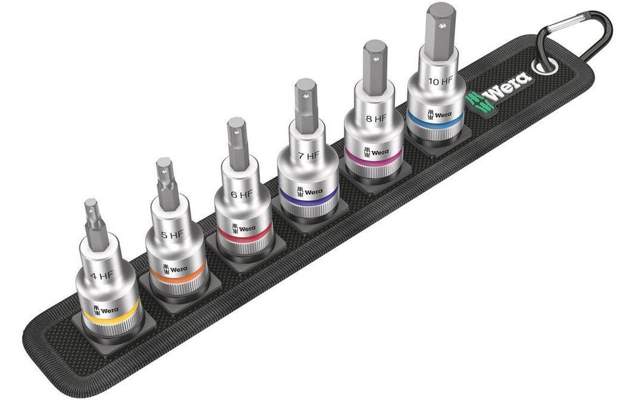 Wera Belt C 2 Zyklop 05003996001 Innen-Sechskant Steckschlüssel-Bit-Einsatz-Set 7teilig 1/2 (12.5 mm)