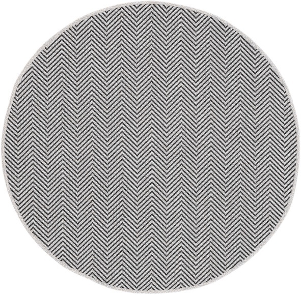 carpetfine Teppich »Boho 106«, rund, 4 mm Höhe, robustes Flachgewebe, Sisal Optik, In- und Outdoor geeignet, Wetterfest und UV-beständig für Balkon, Terrasse, Garten, Aussenbereich,Wohnzimmer, Schlafzimmer