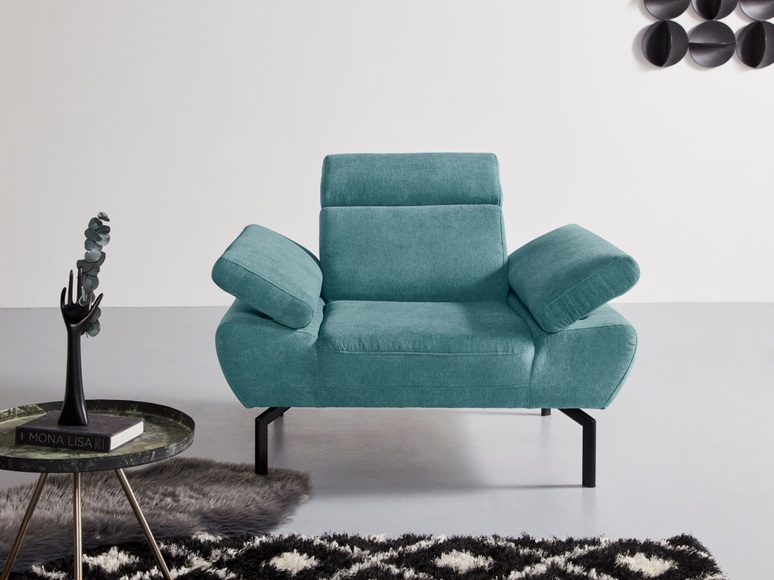 Places of Style Sessel »Trapino Luxus«, wahlweise mit Rückenverstellung, incl. Kopf- und Armteilverstellung, Luxus-Microfaser in Lederoptik fühlt sich an wie echtes Leder