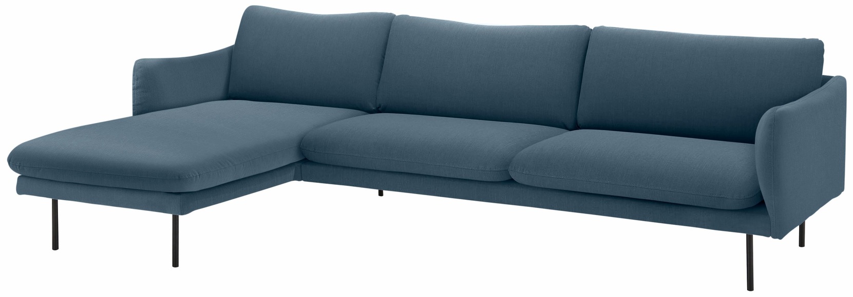 andas Ecksofa »Mavis«, mit Chaiselonge, mit losen Sitz- und Rückenkissen, skandinavischer Stil