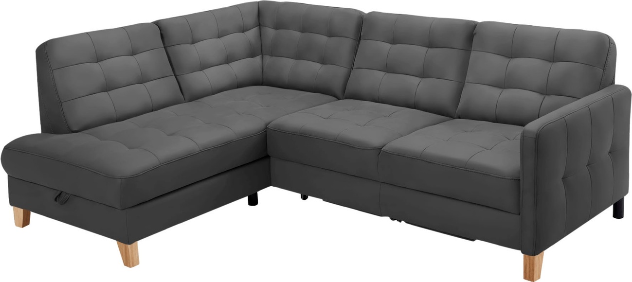 exxpo - sofa fashion Ecksofa »Elio«, wahlweise mit Bettfunktion und Bettkasten, in vielen Bezugsqualitäten