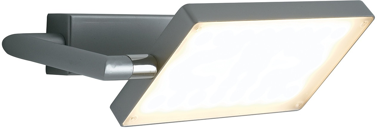 LED-Wandleuchte Book, grau