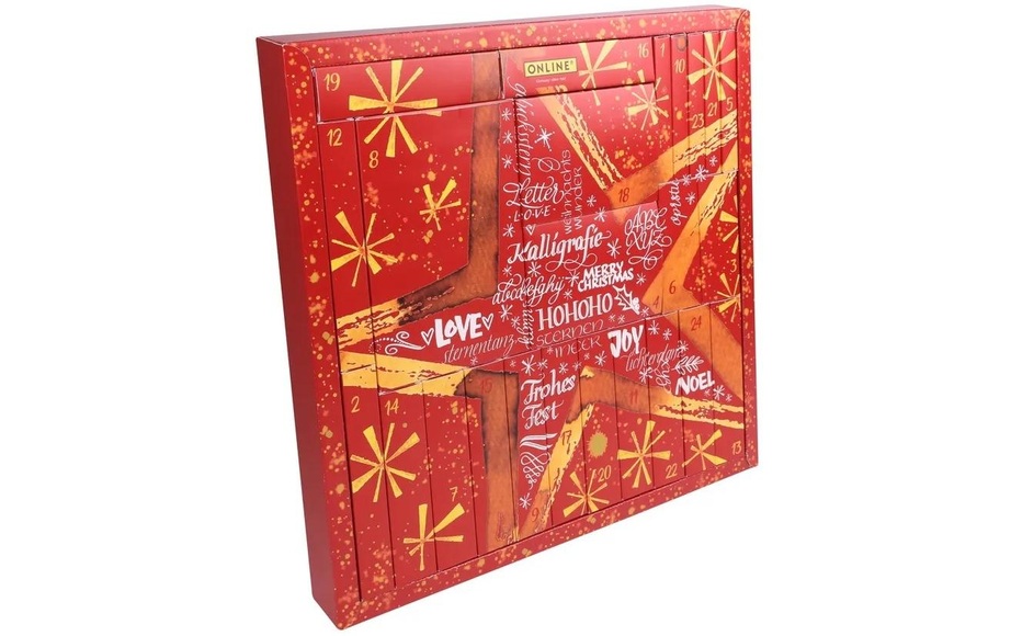 Online Adventskalender »Kalligrafie«, ? Achtung. Nicht für Kinder unter 6 Jahren geeignet.