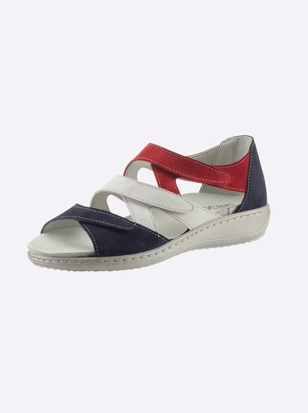 Sandale in marine-weiss von airsoft comfort+