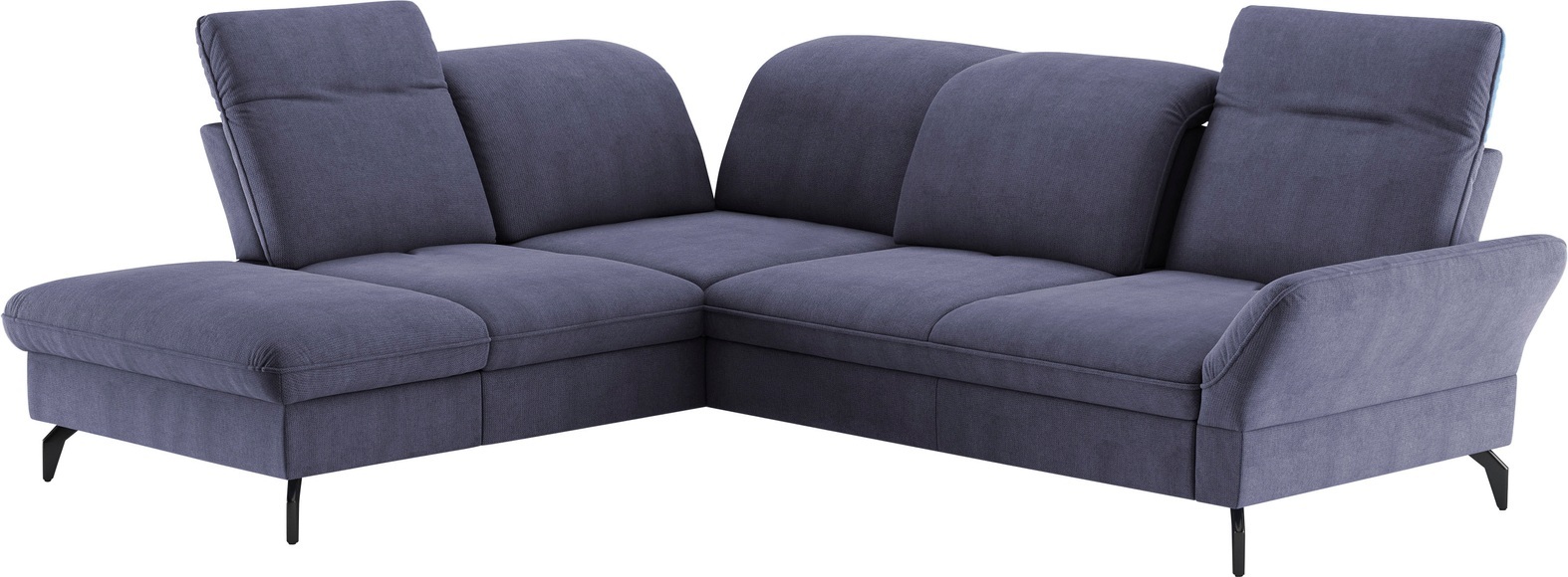 sit&more Ecksofa »Leandro L-Form«, Wahlweise mit Bett-, Kopfteil - und Armlehnfunktion, sowie Stauraum