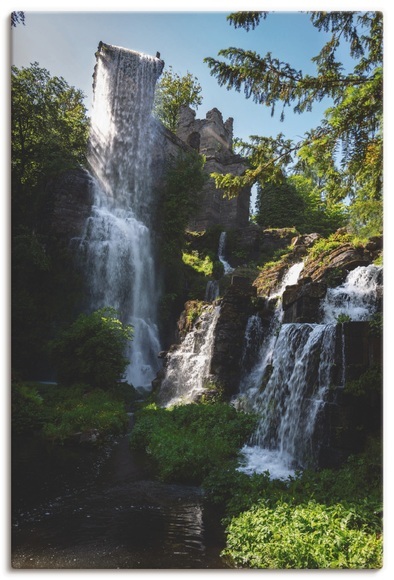 Artland Wandbild »Wasserfall bei Wasserspielen in Kassel«