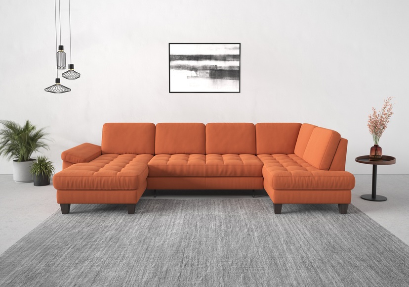 sit&more Wohnlandschaft, wahlweise mit Bettfunktion, Bettkasten, Sitztiefenverstellung