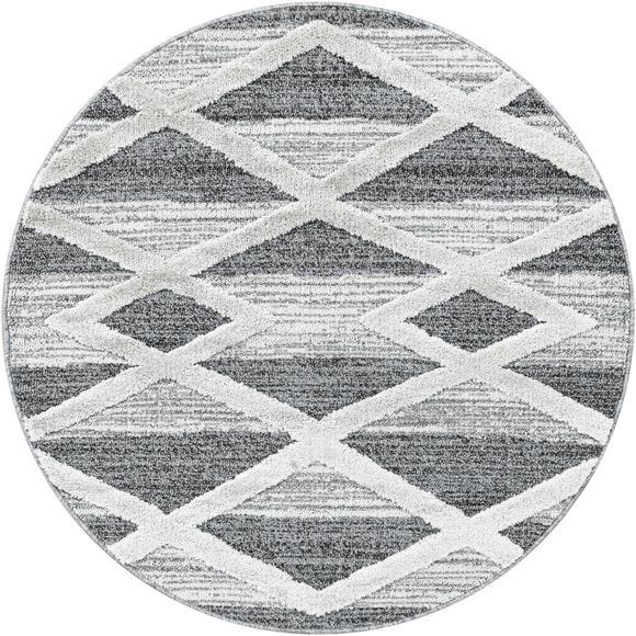Ayyildiz Teppiche Teppich »PISA 4709«, rund, 20 mm Höhe