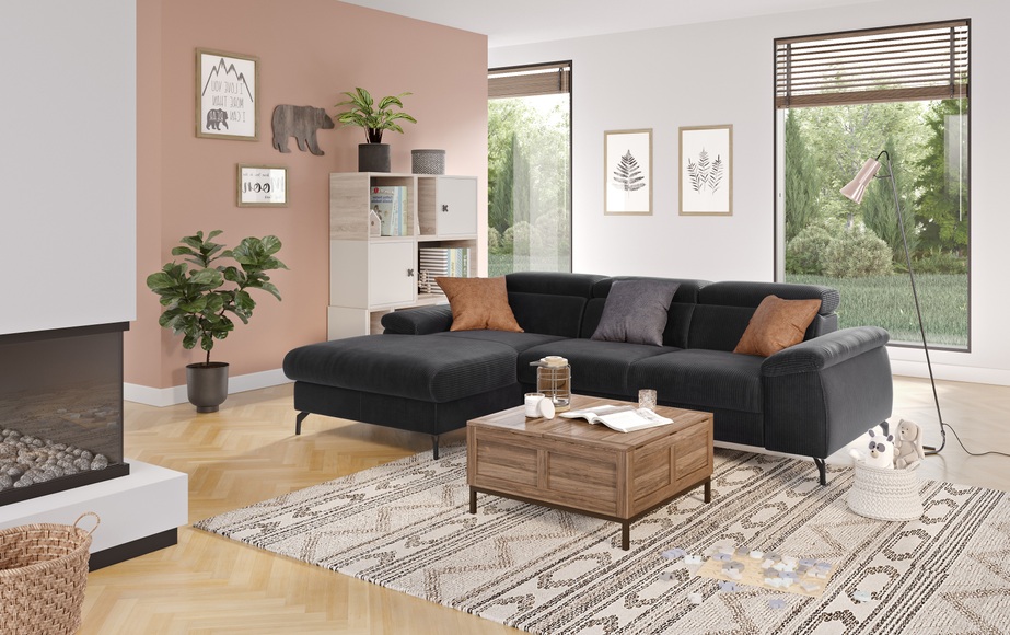 COTTA Ecksofa »Kitty L-Form«, Modern, L-Form, Bodenfreiheit 12,5 cm