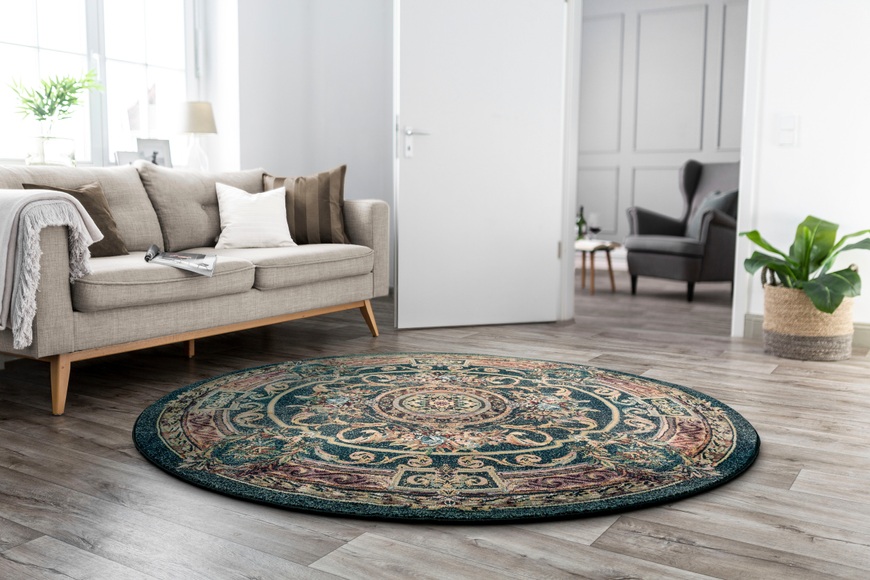THEKO Teppich »Gabiro 856«, rund, 10 mm Höhe, Kurzflor, Orient-Optik, Wohnzimmer