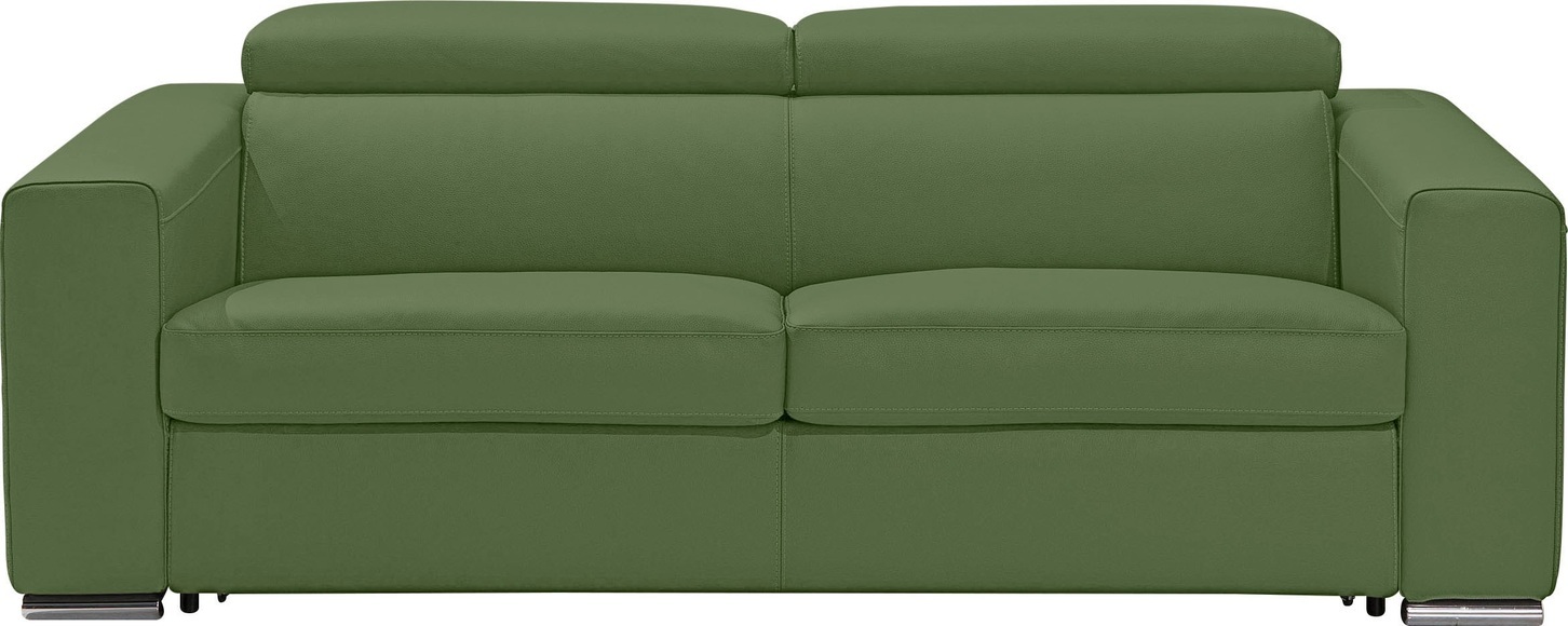 Egoitaliano Schlafsofa »Cabiria«, Sofa inkl. Schlaffunktion, Kopfteile verstellbar, mit Metallfüssen