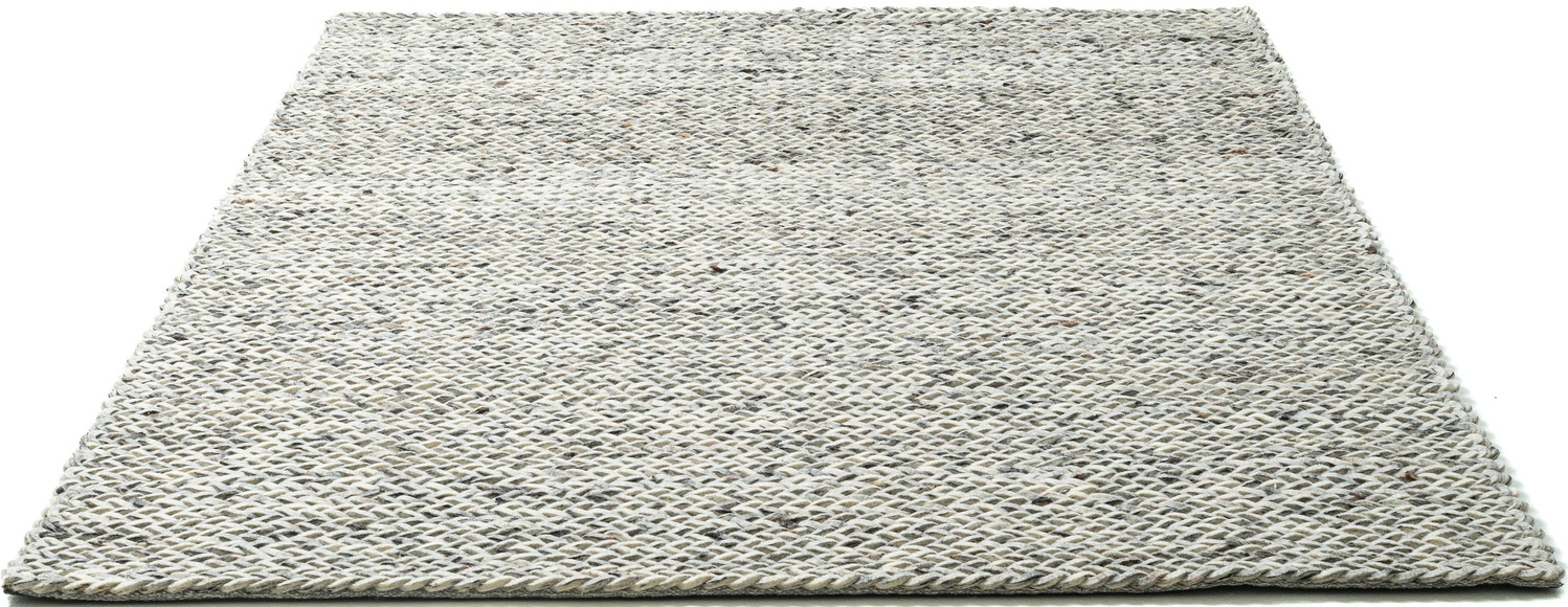THEKO Wollteppich »Arlberg«, rechteckig, 23 mm Höhe, reine Wolle, Strickoptik, ideal im Wohnzimmer & Schlafzimmer