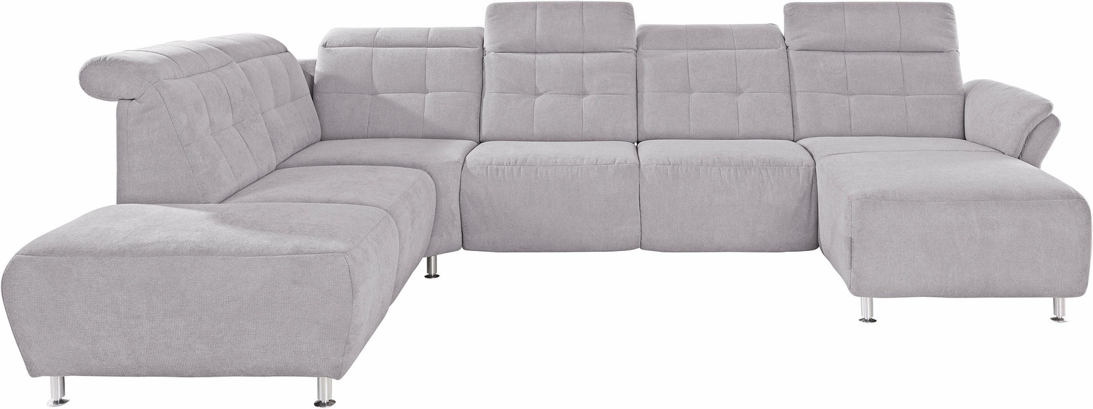 Places of Style Wohnlandschaft »Manhattan«, 2 Sitze mit elektrischer Relaxfunktion, verstellbare Armlehnen