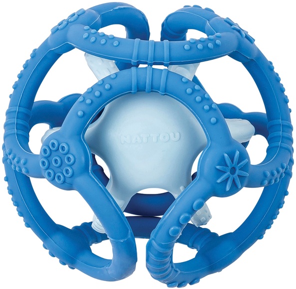 NATTOU SILIKON Ballset 2er Pack petrolblau-hellblau, petrolblau, hellblau
