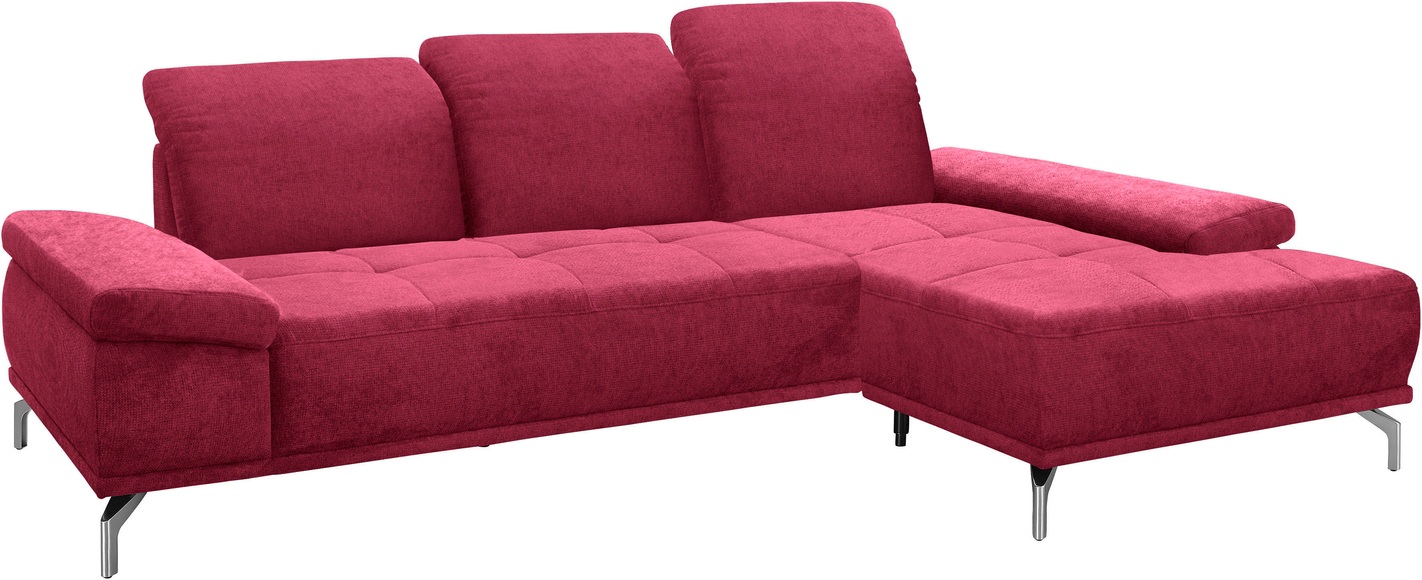 Places of Style Ecksofa »Caluna«, mit Sitztiefen- und Kopfteilverstellung