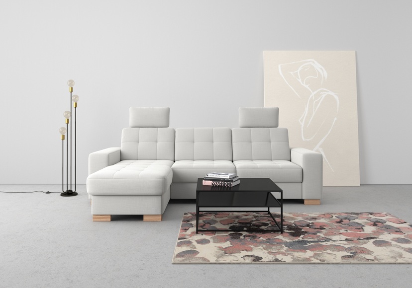 sit&more Ecksofa, wahlweise mit Bettfunktion und Bettkasten