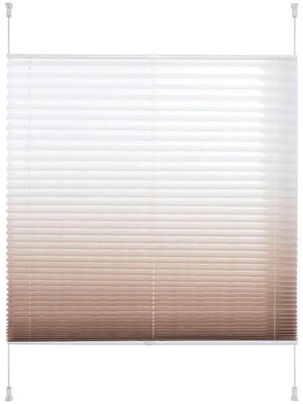 Jalousie, Liedeco, »Farbverlauf«, Plissee, Faltenstore, Lichtschutz, Fixmass, ohne Bohren