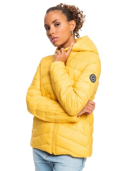 Jacke Mit Reissverschluss Damen Gelb XS